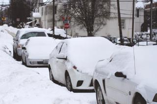 car in snow