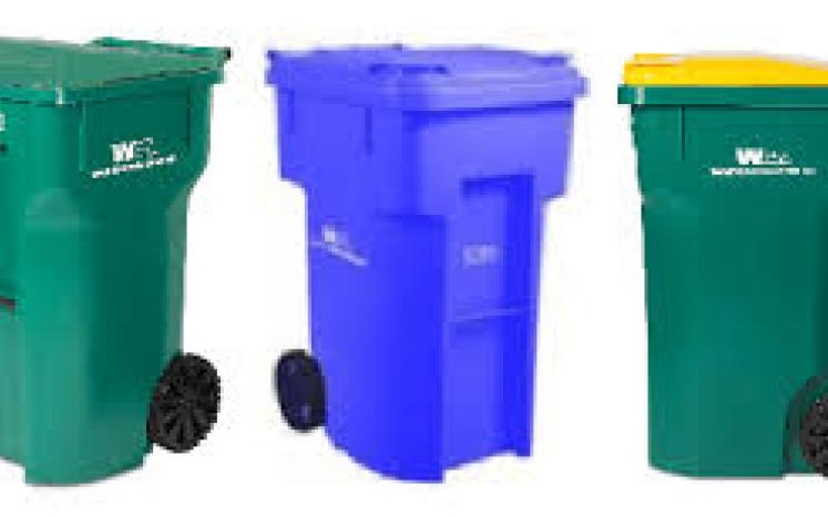 garbage cans